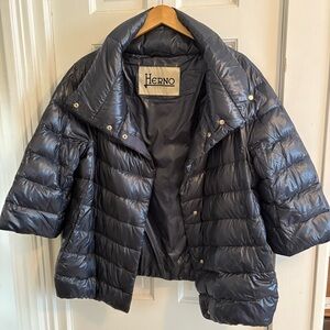 Herno Women's Navy Puffer Jacket